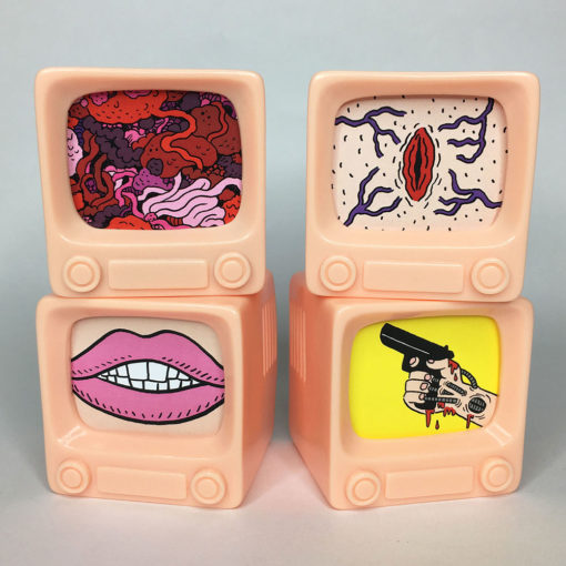 Awesome Toy X Johnny Ryan "CIVIC TV" Set