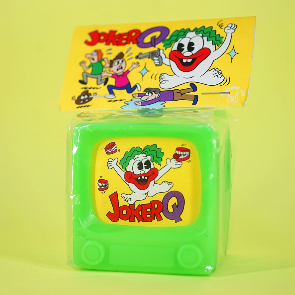 Awesome Toy X Johnny Ryan JOKER Q TV Green – Toy Underground Store