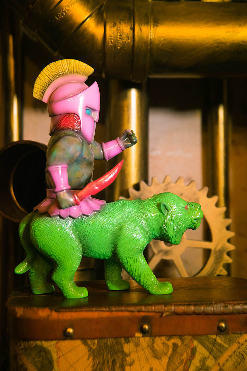 Spartan Beast Green Tiger version One-off by Kenth Toy Works