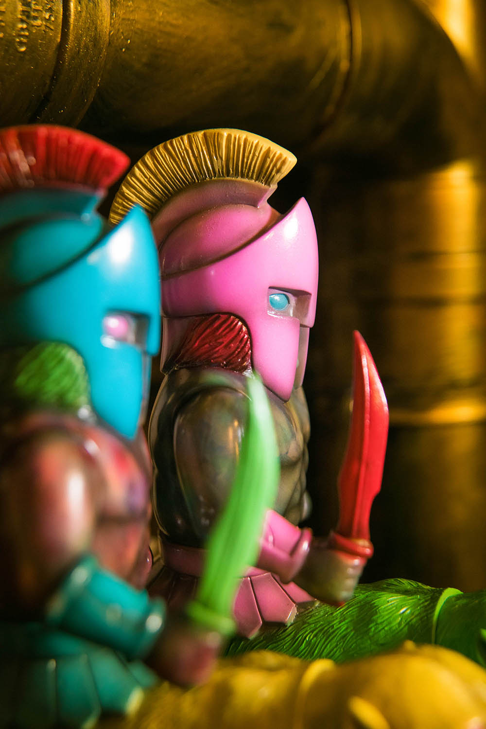 Spartan Beast Yellow Tiger version One-off by Kenth Toy Works - Image 5