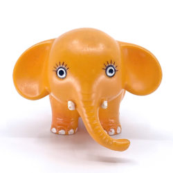 Alternative view of Vintage Japanese Orange Elephant Sofubi