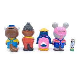 Alternative view of Vintage 1970s NHK TV Mascot Characters 4" Sofubi Figure