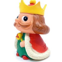 Alternative view of Vintage 1970s Japanese King of Savings Mascot Sofubi Figure
