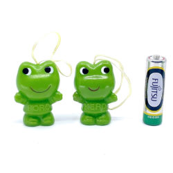 Japanese Frog mascot Kero-chan and Koro-chan Sofubi Finger Puppet Set