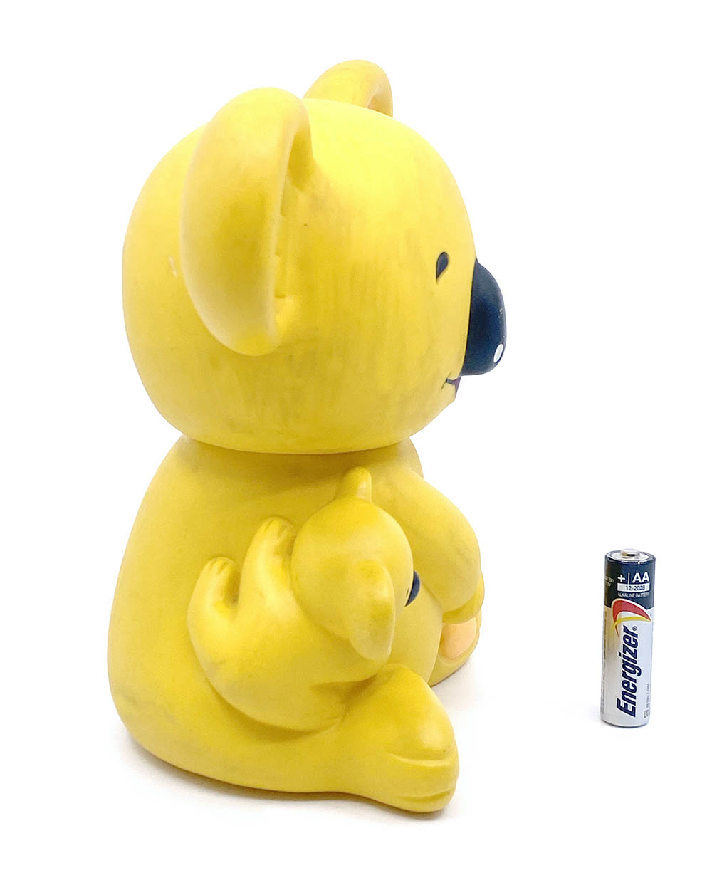 Vintage 1970s Japan Nomura Securities Koala Mascot 7.5” Sofubi shop display - Image 2