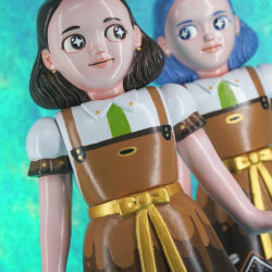 Alternative view of The TWINS Sofubi Custom Show Cafe Waitress Twins One-off