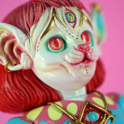 Alternative view of The TWINS Sofubi Custom Show Bastet One-off