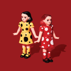 Alternative view of Awesome Toy x Young and innocent Polka Dot Girl Twins Sofubi Playset