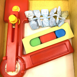 Alternative view of Vintage 1970s Hasbro Japan Stamp Play Set