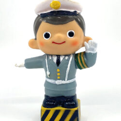 Alternative view of Vintage Japan 1970s Boku-chan Traffic Police Sofubi figure