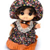 Vintage Japan 1970s Iwai cute girl Sofubi Figure 9.5"