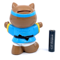Alternative view of Vintage Japan Doei Shinkin Bank Shiba Inu Mascot Sofubi figure