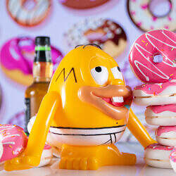 Alternative view of Awesome Toy DRUNK HOMER Q Sofubi Doll