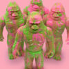Awesome Toy BIGFOOT Pink Marbled Camouflage Sofubi Figure