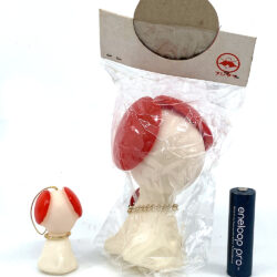 Alternative view of Vintage Japan 1970s Chiokutan Dog Mascot Sofubi figure