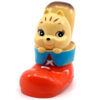 Vintage Japan 1970s Squirrel Mascot Rico-chan in the Boot Sofubi Figure