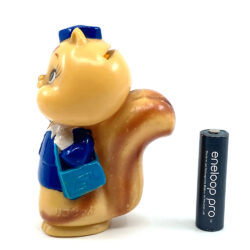 Alternative view of Vintage Japan 1970s Squirrel Mascot Stewardess Rico-chan Sofubi Figure