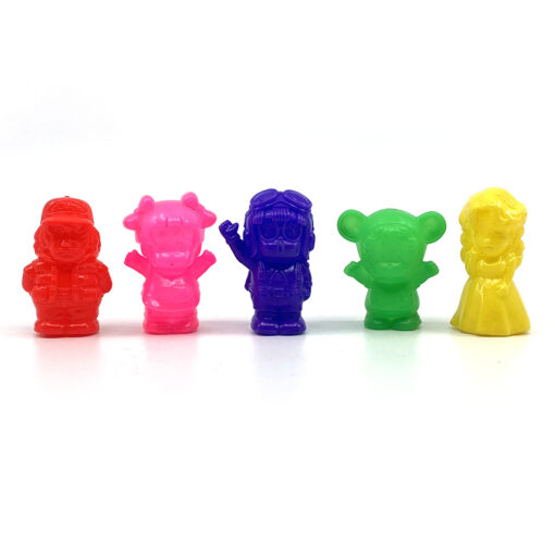 Vintage Japan 1980s Dr.Slump unpainted mini Sofubi Finger Puppets