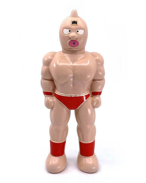 Vintage Japan 1980s Kinnikuman Shampoo bottle figure
