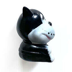 Alternative view of Vintage 1970s Japan 田河水泡 Norakuro bootleg mini Sofubi figure