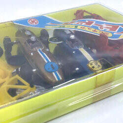 Alternative view of Vintage Japan 1970s Dagashiya 駄菓子屋 Speed Car Miniature Racer Set