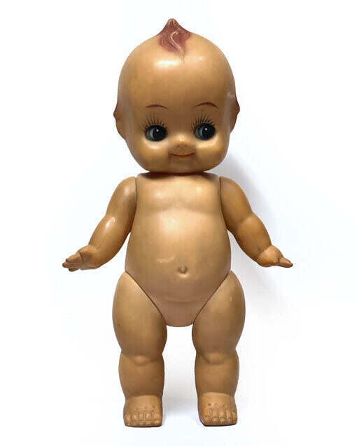 Vintage 1970s Kewpie Jumbo Size 17” Sofubi Doll