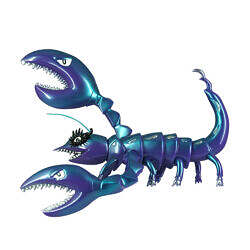 Alternative view of M1go Kazuyoshi Saito BLUE LOBSTER Kaiju Sofubi Figure