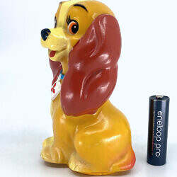 Alternative view of Vintage 1970s Disney Japan Lady and the Tramp Sofubi figure
