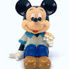 Vintage 1970s Japan Disney x Mitsubishi Bank MICKEY MOUSE Sitting Sofubi Figure