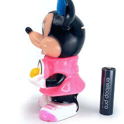 Alternative view of Vintage 1970s Japan Disney x Mitsubishi Bank MINNIE MOUSE Tennis Sofubi Figure