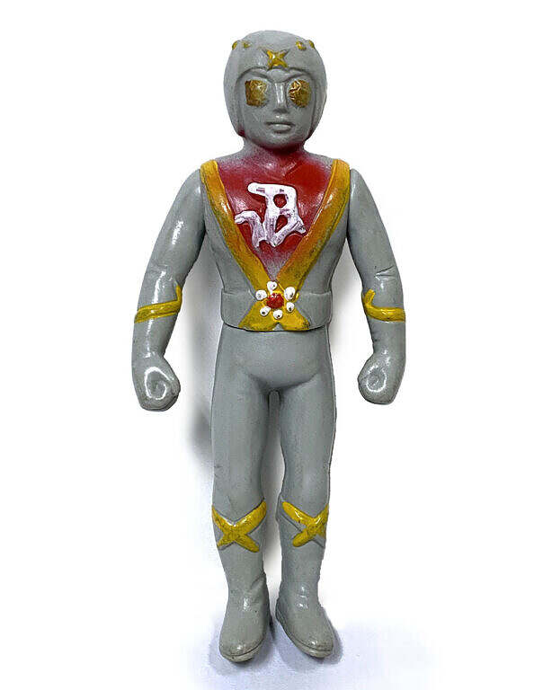 Vintage Japan 1970s Warrior Diamond Eye Pachi Sofubi figure (Grey