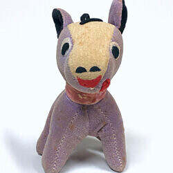 Alternative view of Vintage 1970s Japan KAWAIIDOBUTU Donkey Plush Doll