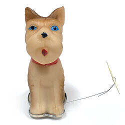 Alternative view of Vintage 1970s Japan Terrier Dog Sofubi toy
