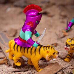 Alternative view of Awesome Toy x Power Wars Spartan Beast (3rd release Metallic colorway)