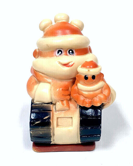 Vintage Japan 1970s Mascot Tattoi Country’s Parent-Child Santa Kaiju Sofubi figure