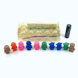 Alternative view of Vintage Japan 1970s Ninja Hattori Keshi figures pack