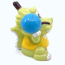 Alternative view of Vintage Japan Dragon holding a globe Sofubi figure