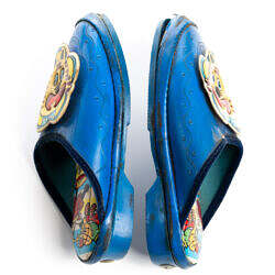 Alternative view of Vintage 1960s Japan Fujio Akatsuka knockoff Art Kid’s Slipper