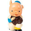 Vintage 1970s Mitsubishi Trust Bank mascot Baseball Pig Catcher Sofubi Figure
