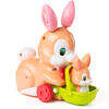 Vintage Japan 1980s Rabbit mother and baby windup toy
