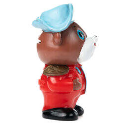 Alternative view of Vintage 1970s Japan Suruga Bank Mascot Bear Matador Sofubi figure