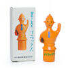 Vintage Japan Meiji Pharmaceutical Co MEILAX Jomon Shade clay magnet figurine