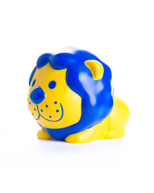 Japan YOSHIMOTO KOGYO Lion Sofubi bank figure