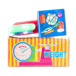 Alternative view of Vintage Japan 1960s Plastic Weight Scale Toy