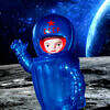 Awesome Toy Cosmonaut Sofubi doll (Clear Blue Hologram version)