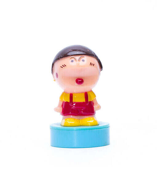 Vintage Japan Makiron Itchy-chan mini Stamp figure