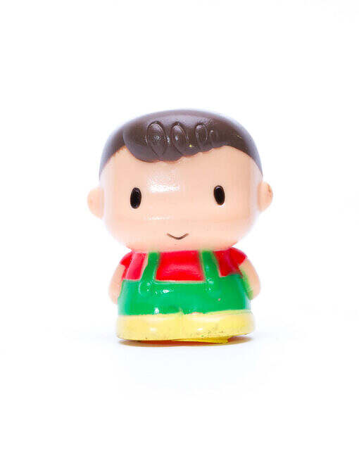 Vintage Japan Little Boy Sofubi Finger Puppet