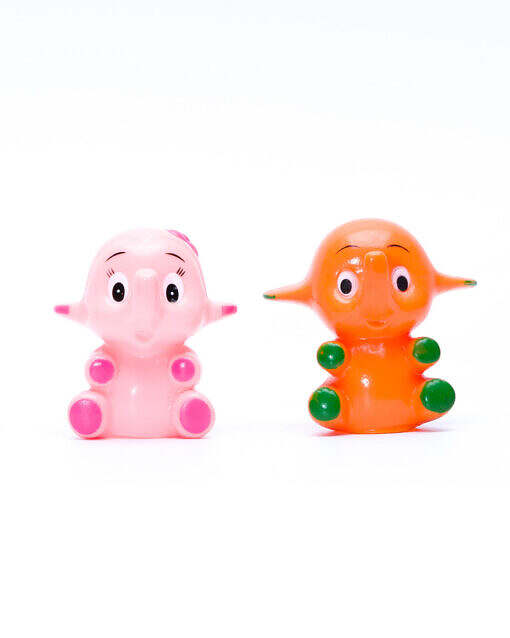 Vintage Japan Mascot SATO Elephant Sofubi Finger Puppet figure