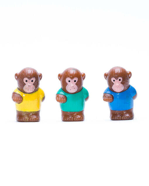 Vintage Japan Sankyo Co Monkey Mascot Sofubi finger puppet figure
