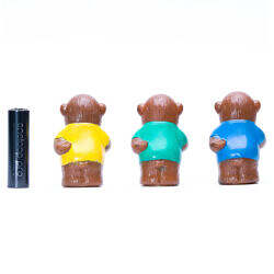 Alternative view of Vintage Japan Sankyo Co Monkey Mascot Sofubi finger puppet figure